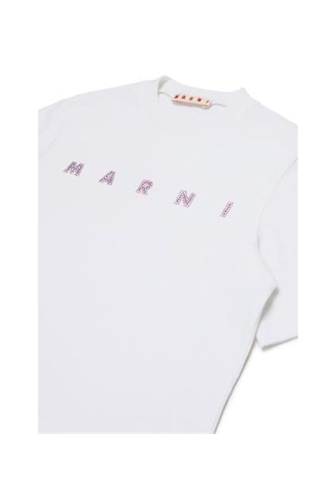 T-shirt con logo MARNI KIDS | M01968 M00SG0M100